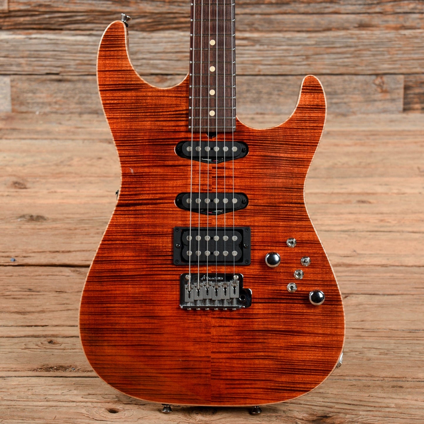 Tom Anderson Hollow Drop Top HSS 6120 Tiger Eye Electric Guitars / Solid Body