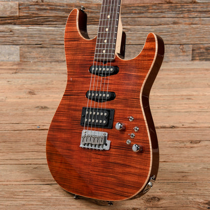 Tom Anderson Hollow Drop Top HSS 6120 Tiger Eye Electric Guitars / Solid Body