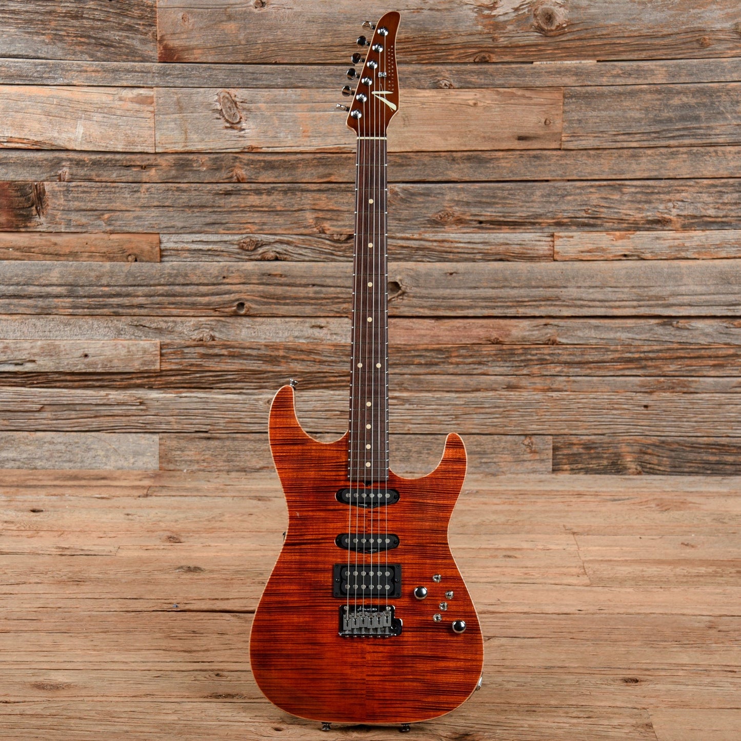 Tom Anderson Hollow Drop Top HSS 6120 Tiger Eye Electric Guitars / Solid Body