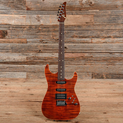 Tom Anderson Hollow Drop Top HSS 6120 Tiger Eye Electric Guitars / Solid Body