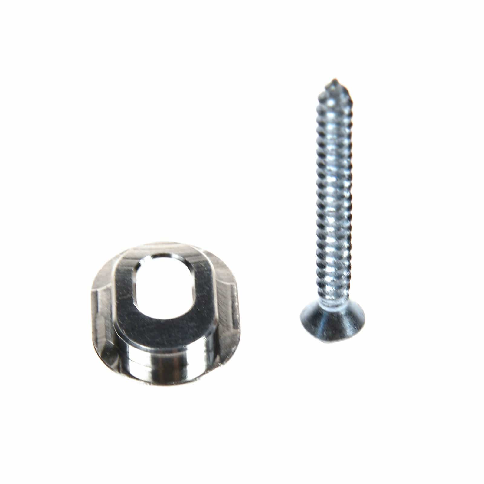 Towner Hinge Plate Adaptor Polished Aluminum Parts / Guitar Parts / Tailpieces