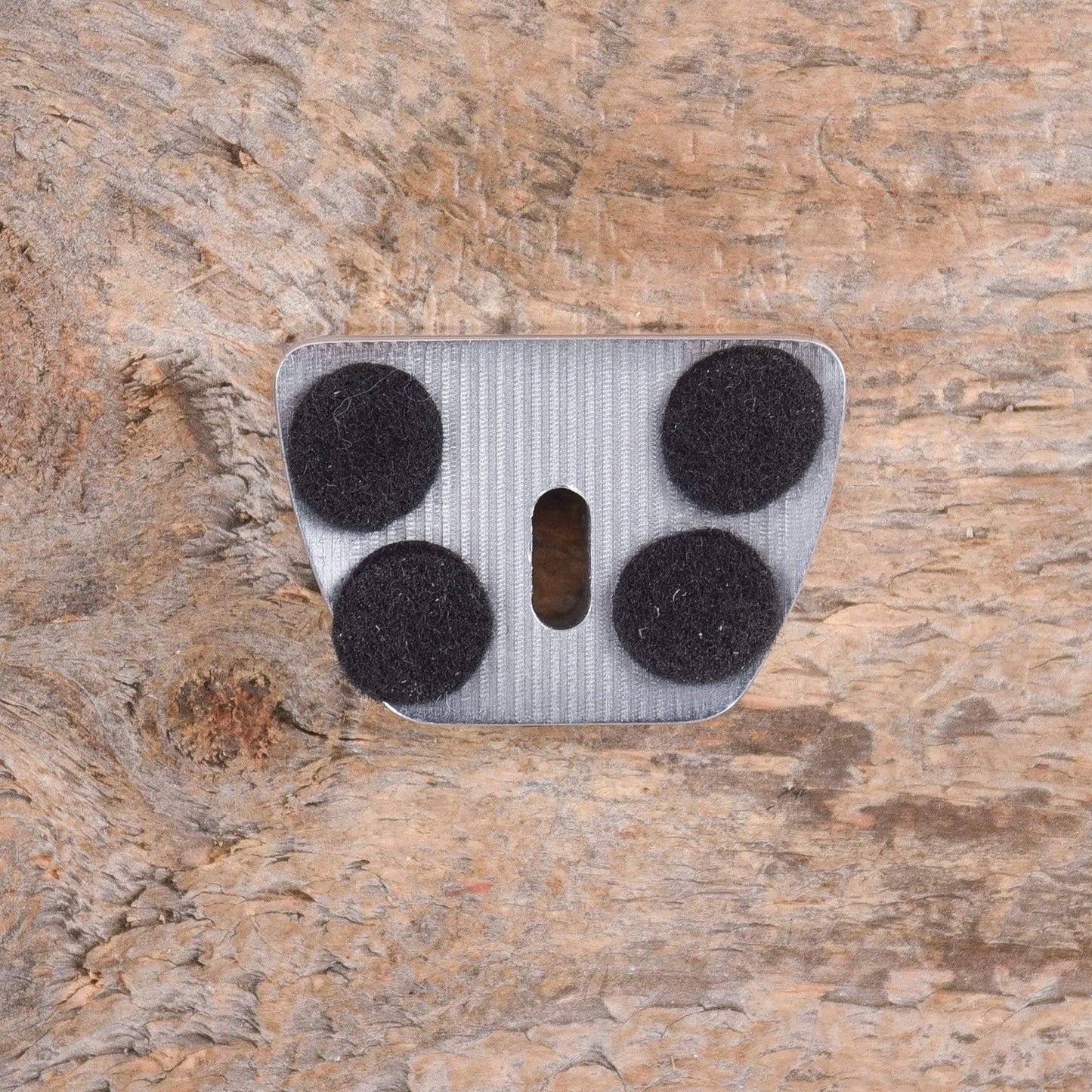 Towner V Block Polished Aluminum w/Hinge Plate Adapter Parts / Guitar Parts / Tailpieces