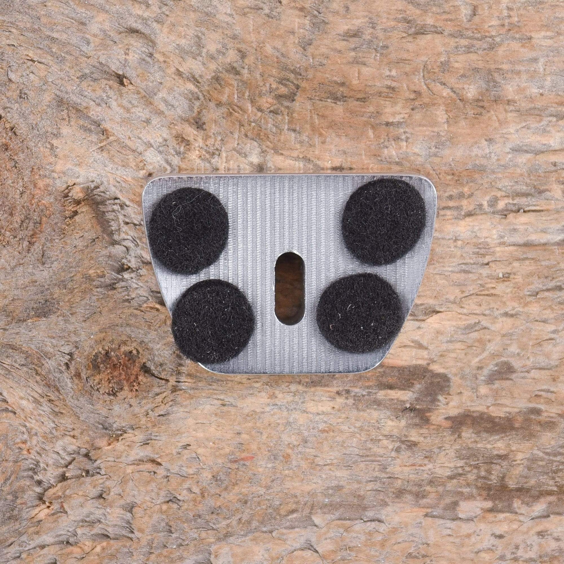 Towner V Block Polished Aluminum w/Hinge Plate Adapter Parts / Guitar Parts / Tailpieces