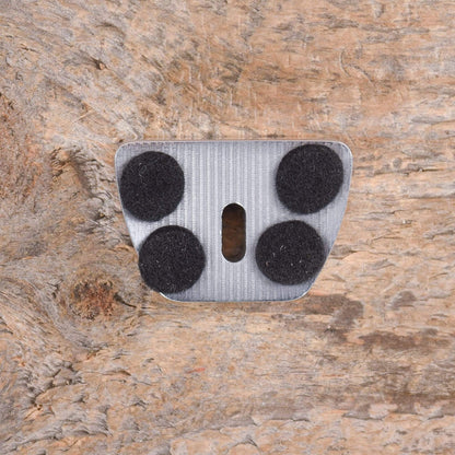 Towner V Block Polished Aluminum w/Hinge Plate Adapter Parts / Guitar Parts / Tailpieces