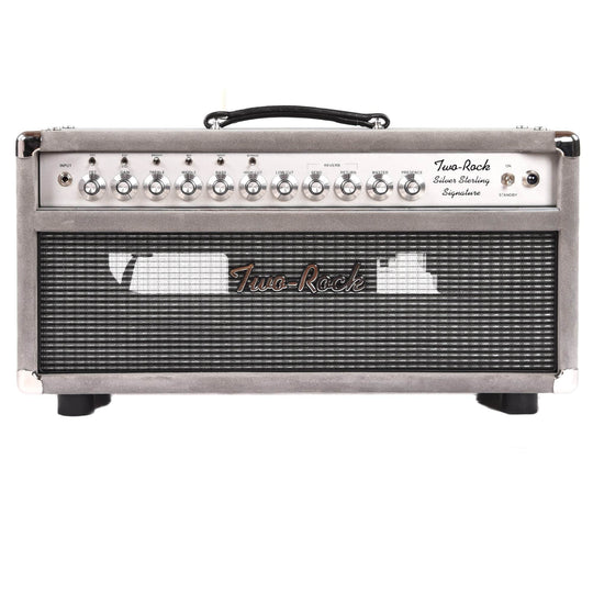 Two Rock Silver Sterling Signature 100W Head Silver Anodize Chasis w/Grey Suede & Silver Knobs Amps / Guitar Heads
