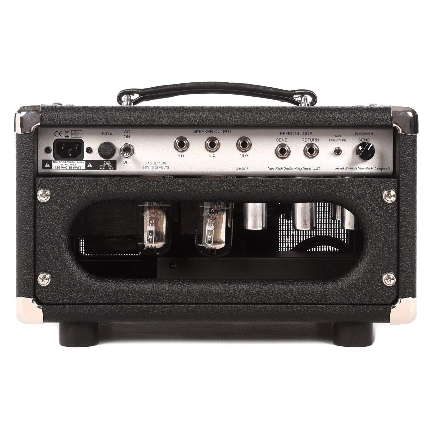 Two Rock Studio Signature 35W Head Silver Anodize Chasis w/Black Bronco Tolex & Silver Knobs Amps / Guitar Heads