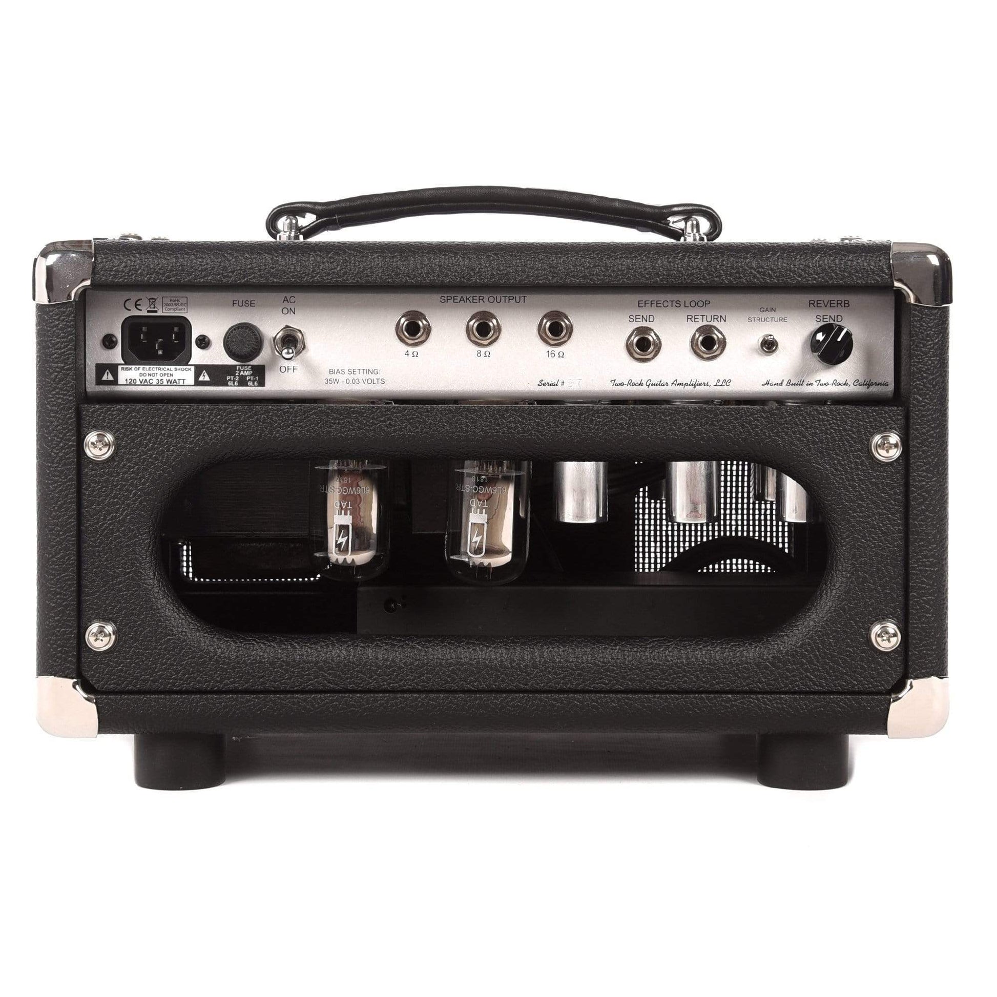 Two Rock Studio Signature 35W Head Silver Anodize Chasis w/Black Bronco Tolex & Silver Knobs Amps / Guitar Heads