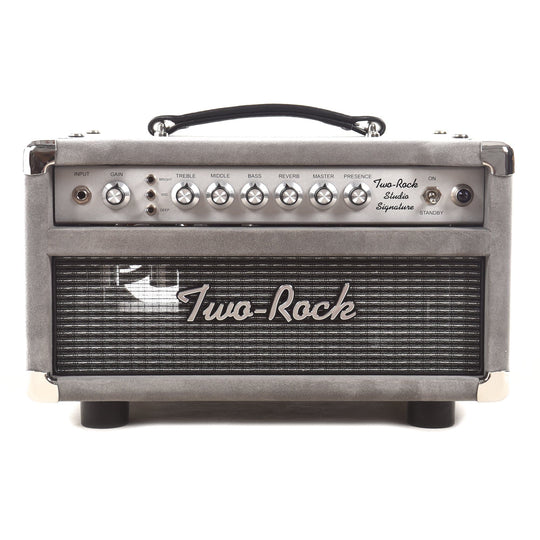 Two Rock Studio Signature 35W Head Silver Anodize Chasis w/Grey Suede Cover & Silver Knobs Amps / Guitar Heads