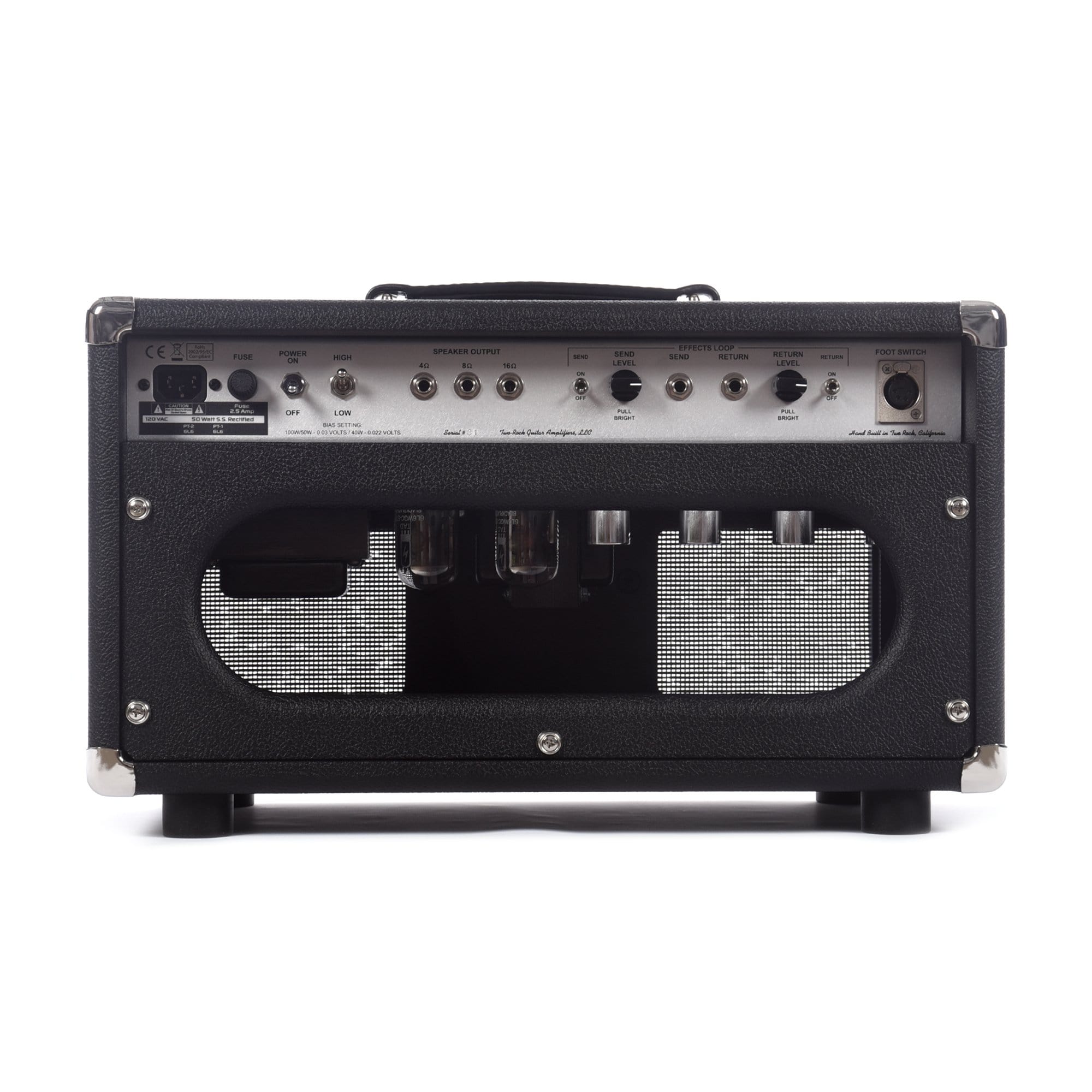 Two Rock TS1 100w Head Silver Anodize Chasis Black Bronco Tolex w/Silver Skirted Knobs Amps / Guitar Heads