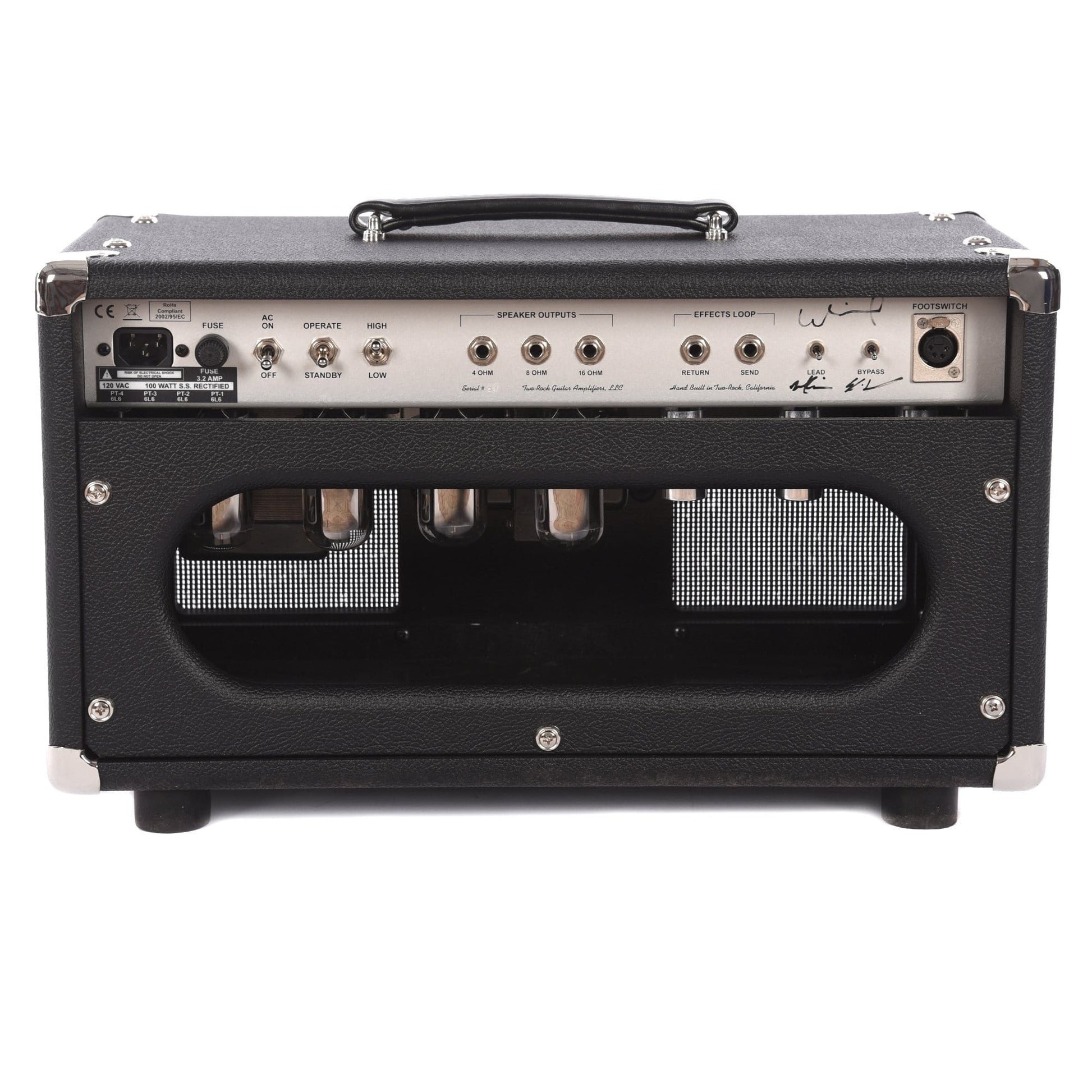 Two Rock TS1 100W Head Silver Anodized Chasis Black Bronco Tolex w/Silver Skirted Knobs Amps / Guitar Heads