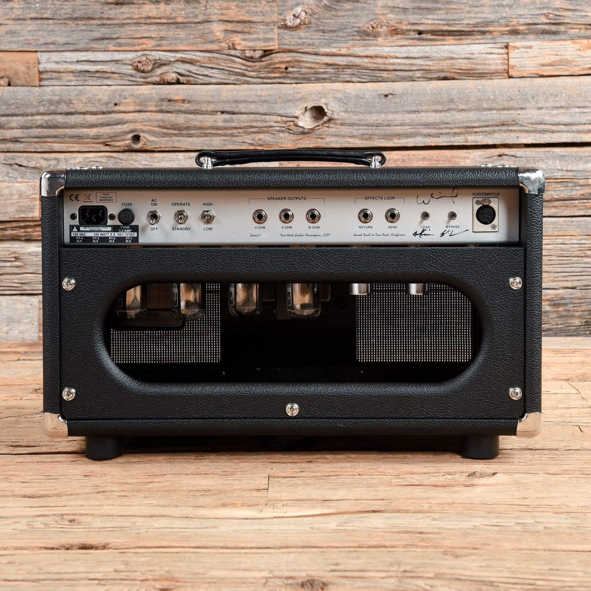 Two Rock TS1 100W Head Silver Anodized Chasis Black Bronco Tolex w/Silver Skirted Knobs Amps / Guitar Heads