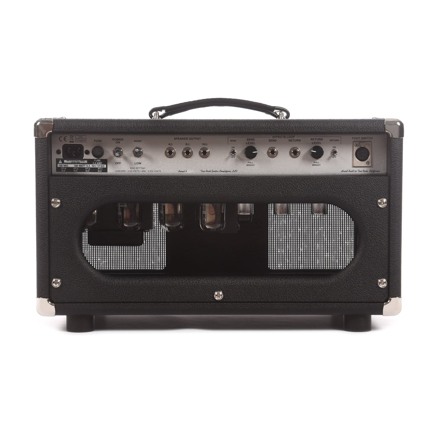 Two Rock TS1 50W Head Silver Anodize Chasis Black Bronco Tolex w/Silver Skirted Knobs Amps / Guitar Heads
