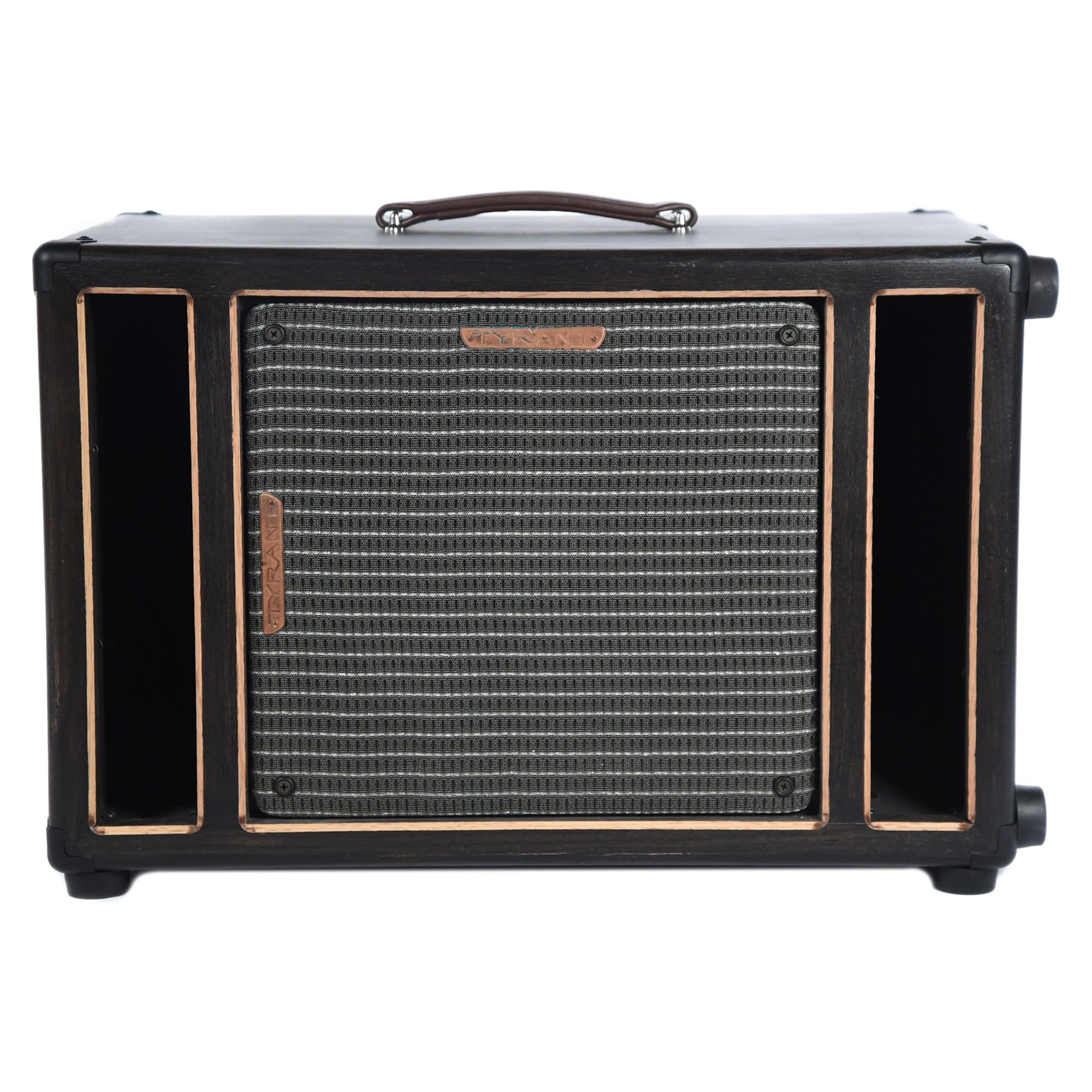 Tyrant Tone 1x12 Dual Ported Bass Cab Ebony w/Black & Silver Grill Amps / Bass Cabinets