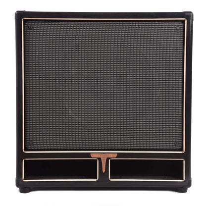 Tyrant Tone 1x15 Bass Cabinet Ebony 500W 8ohm w/Black/Silver Grille Cloth & Eminence Delta Speaker Amps / Bass Cabinets