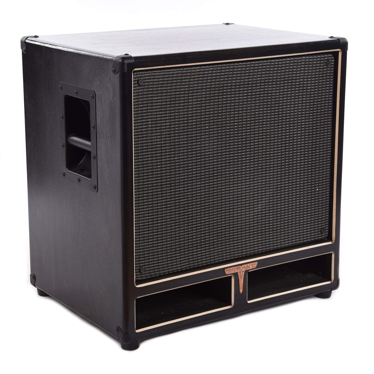 Tyrant Tone 1x15 Bass Cabinet Ebony 500W 8ohm w/Black/Silver Grille Cloth & Eminence Delta Speaker Amps / Bass Cabinets