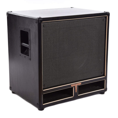 Tyrant Tone 1x15 Bass Cabinet Ebony 500W 8ohm w/Black/Silver Grille Cloth & Eminence Delta Speaker Amps / Bass Cabinets