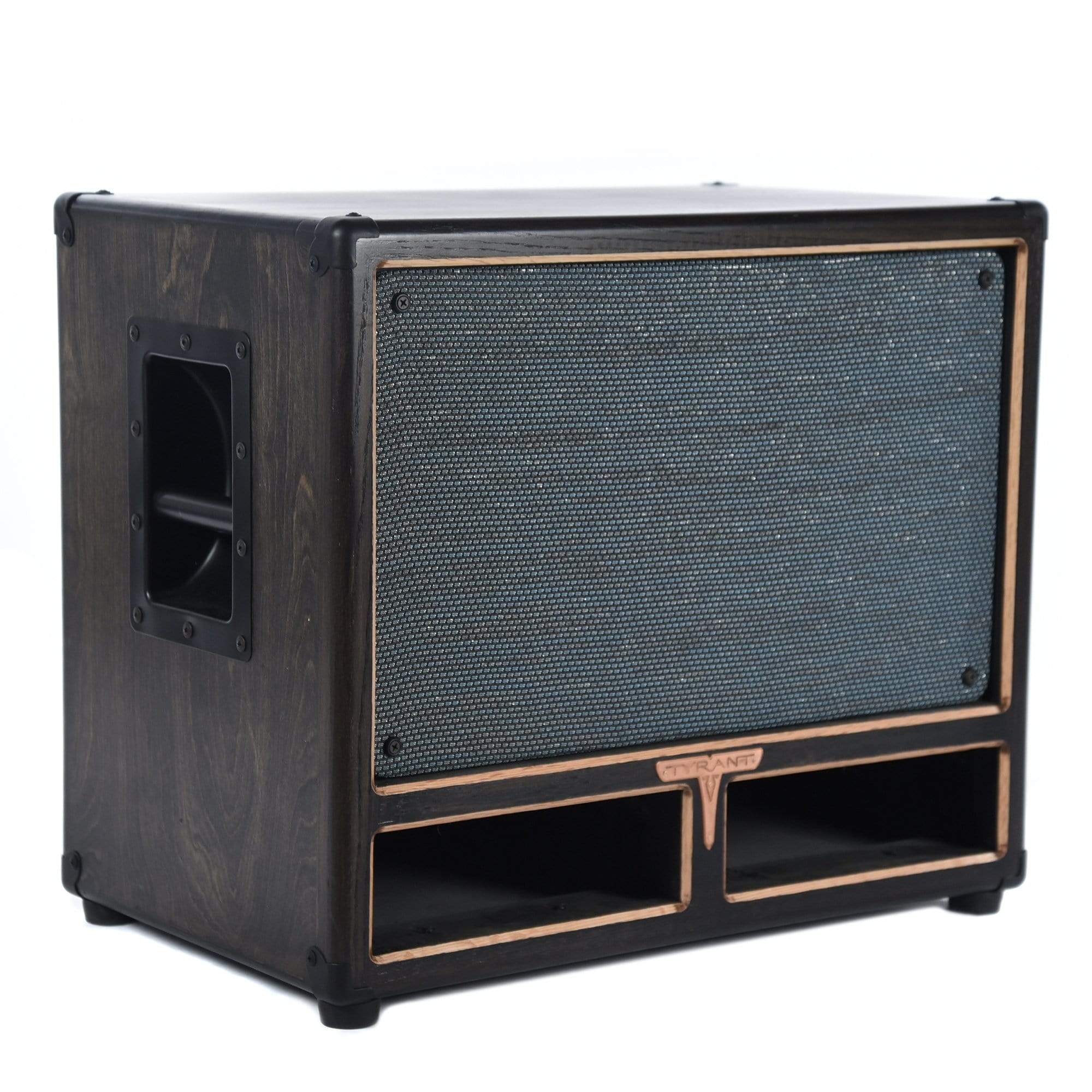 Tyrant Tone 2x10 Dual Ported Bass Cab Ebony w/Saphire Grill Amps / Bass Cabinets