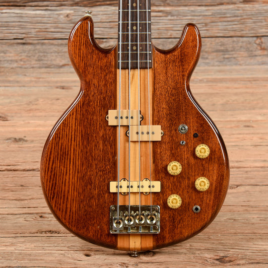 Unbranded Active 4-String Bass Natural 1970s Bass Guitars / 4-String