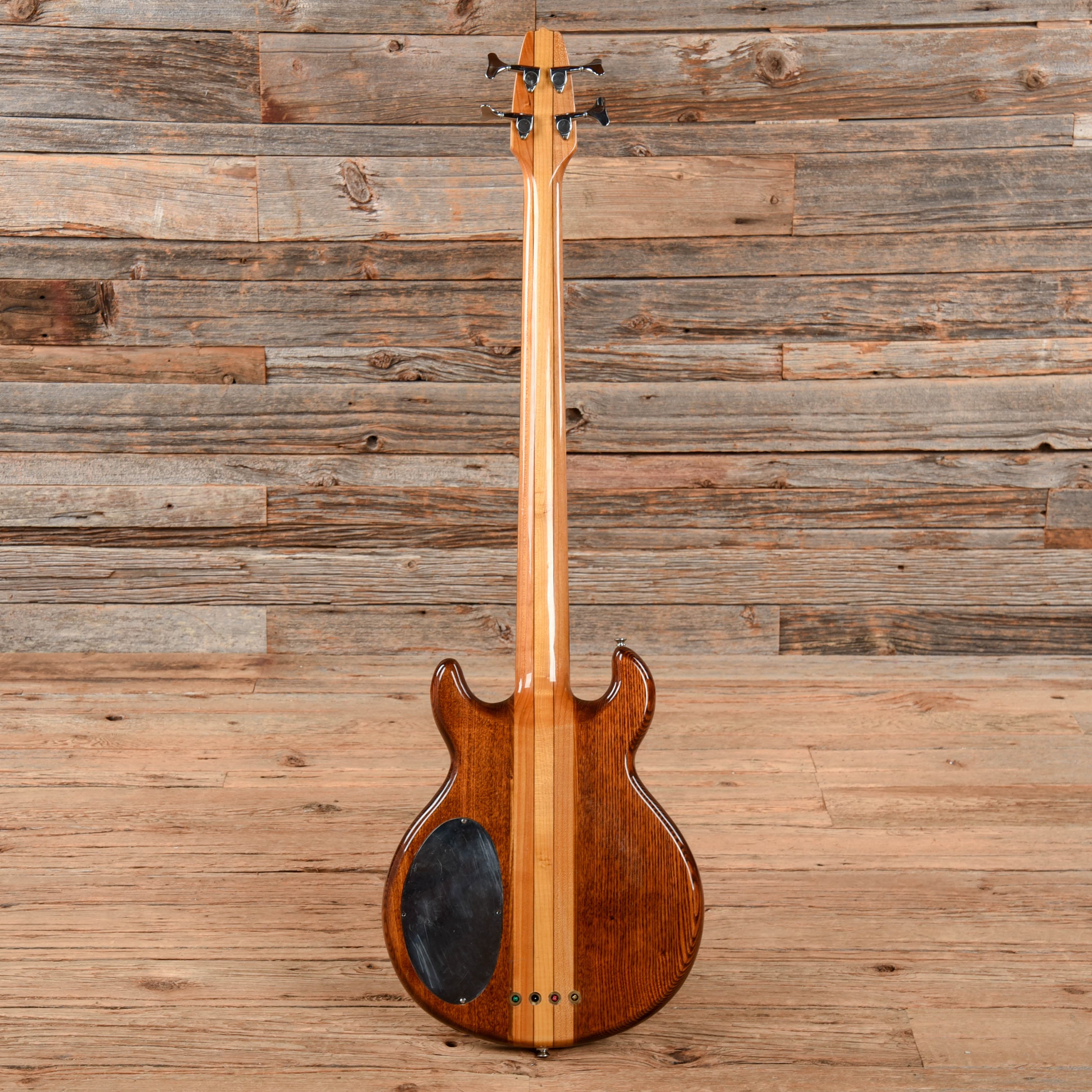 Unbranded Active 4-String Bass Natural 1970s Bass Guitars / 4-String
