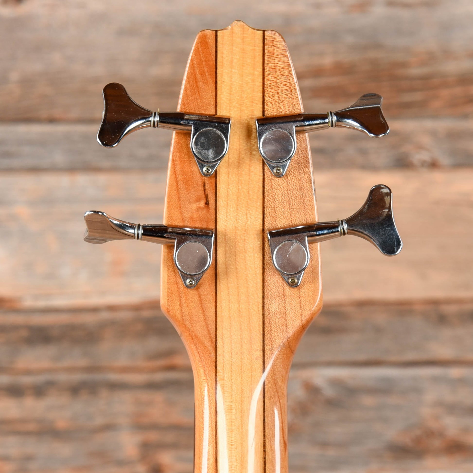 Unbranded Active 4-String Bass Natural 1970s Bass Guitars / 4-String