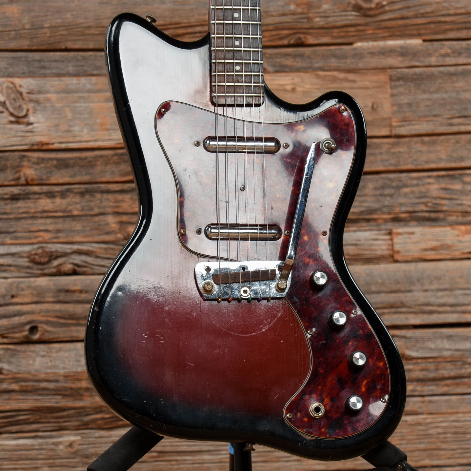 Unbranded Silhouette Red Burst 1960s Electric Guitars / Solid Body