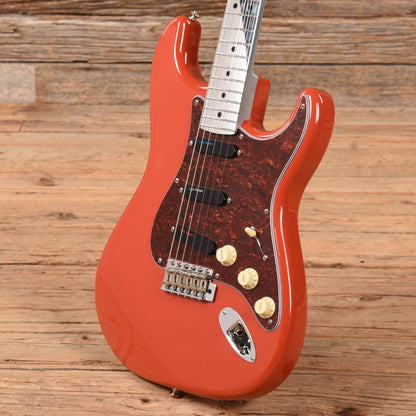 Unbranded Standard Stratocaster w/Robot Graves Neck Fiesta Red Electric Guitars / Solid Body
