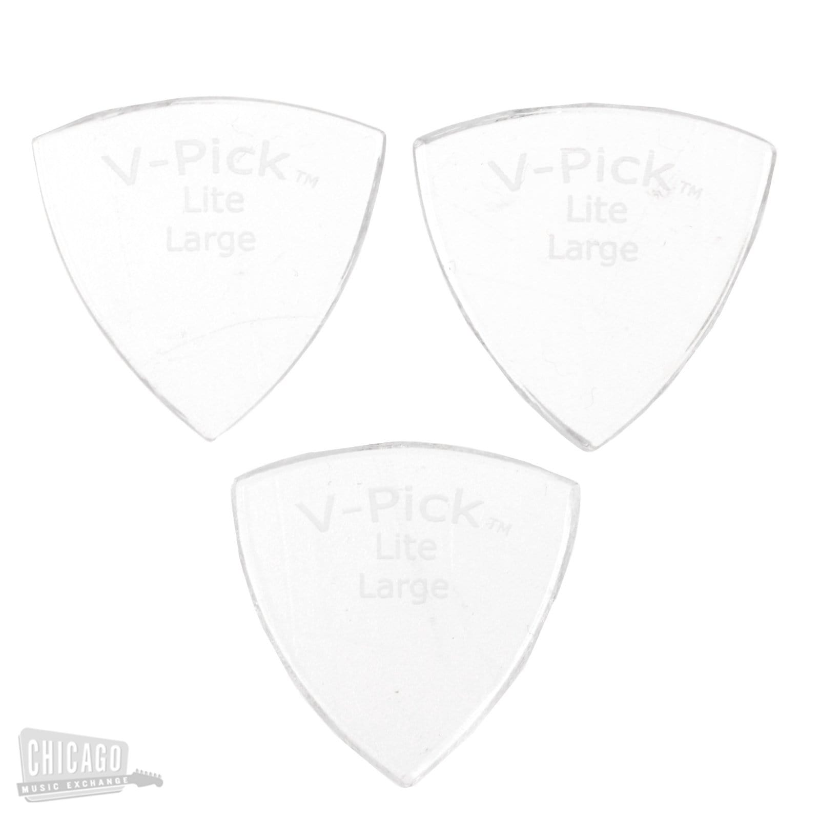 V Picks Large Pointed Lite Guitar Mandolin Pick 3 Chicago Music v-picks-large-pointed-lite-guitar-mandolin-pick-3-chicago-music
