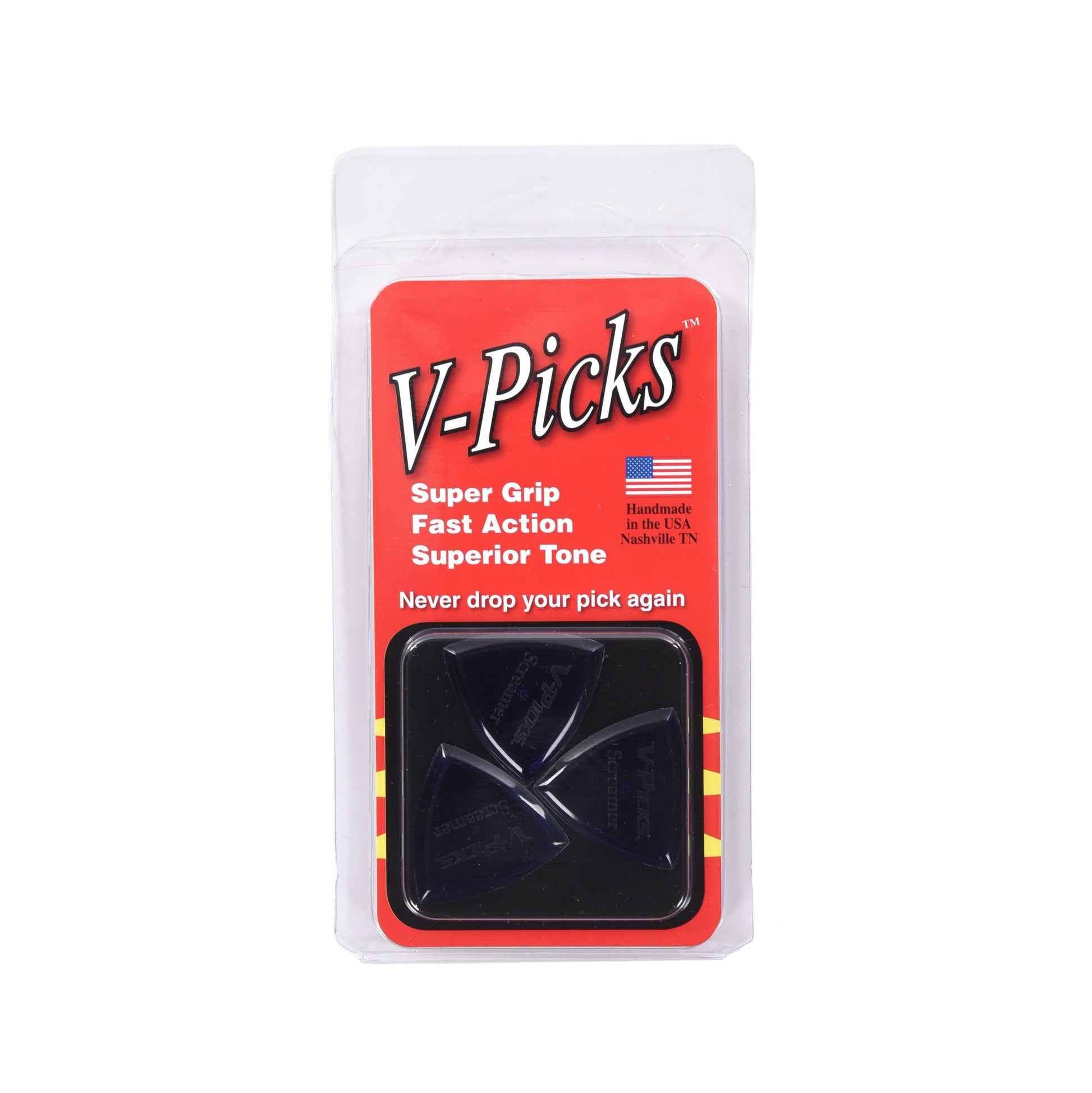 V-Pick Screamer Sapphire Blue 2.75mm Picks (3) Accessories / Picks