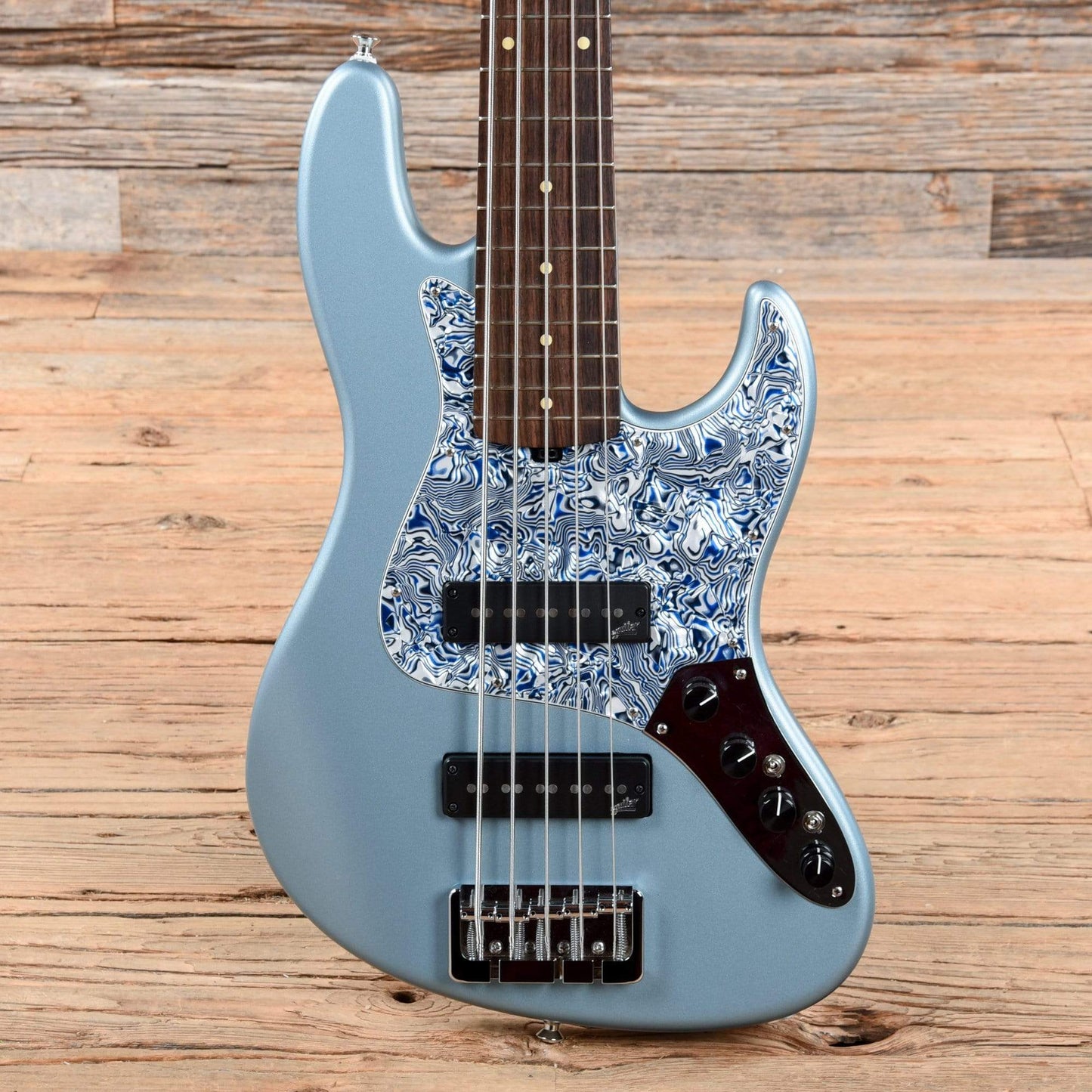 Valenti V21-J5 Blue Satin 2019 Bass Guitars / 5-String or More