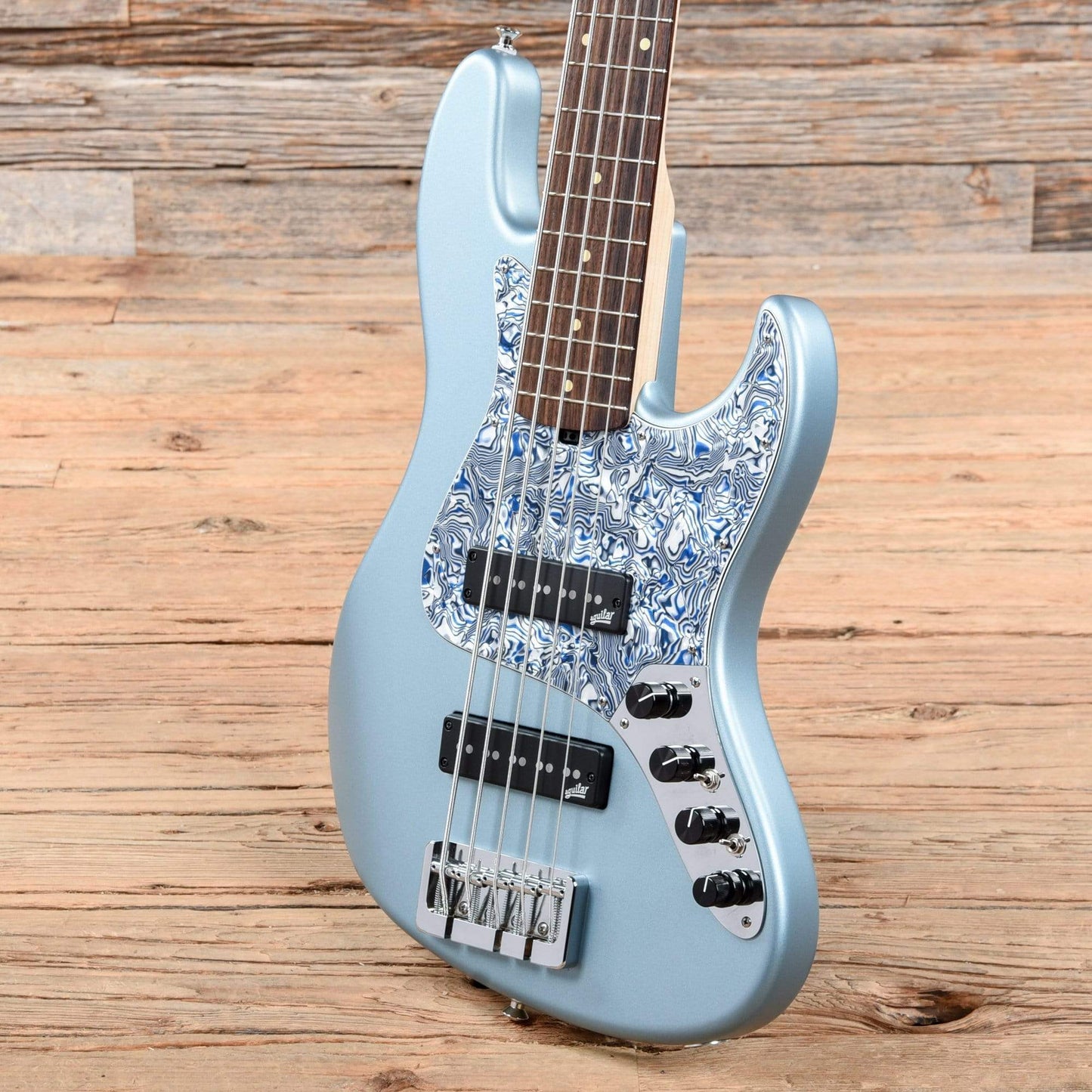 Valenti V21-J5 Blue Satin 2019 Bass Guitars / 5-String or More
