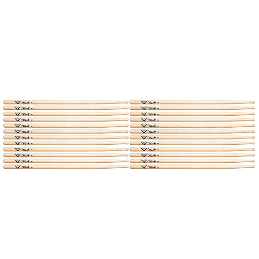 Vater 8A Sugar Maple Wood Tip Drum Sticks (12 Pair Bundle) Drums and Percussion / Parts and Accessories / Drum Sticks and Mallets