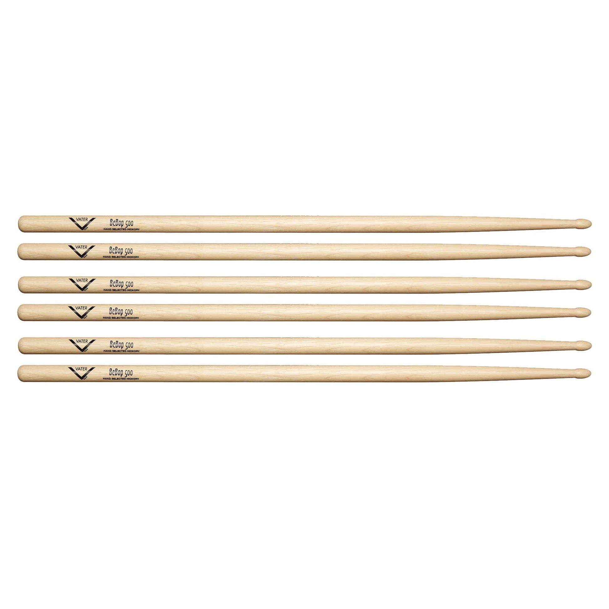 Vater BeBop 500 Drum Sticks (3 Pair Bundle) Drums and Percussion / Parts and Accessories / Drum Sticks and Mallets