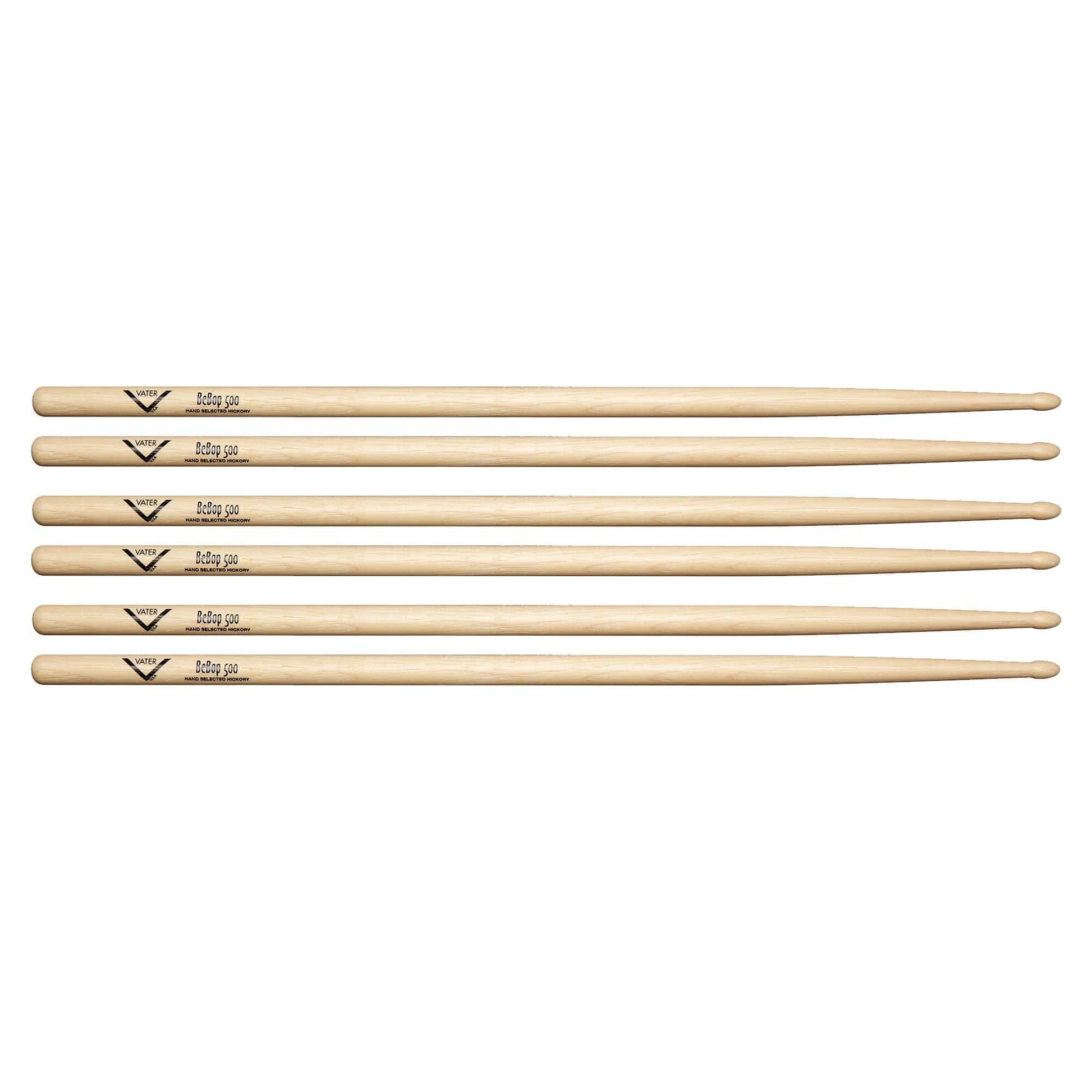 Vater BeBop 500 Drum Sticks (3 Pair Bundle) Drums and Percussion / Parts and Accessories / Drum Sticks and Mallets