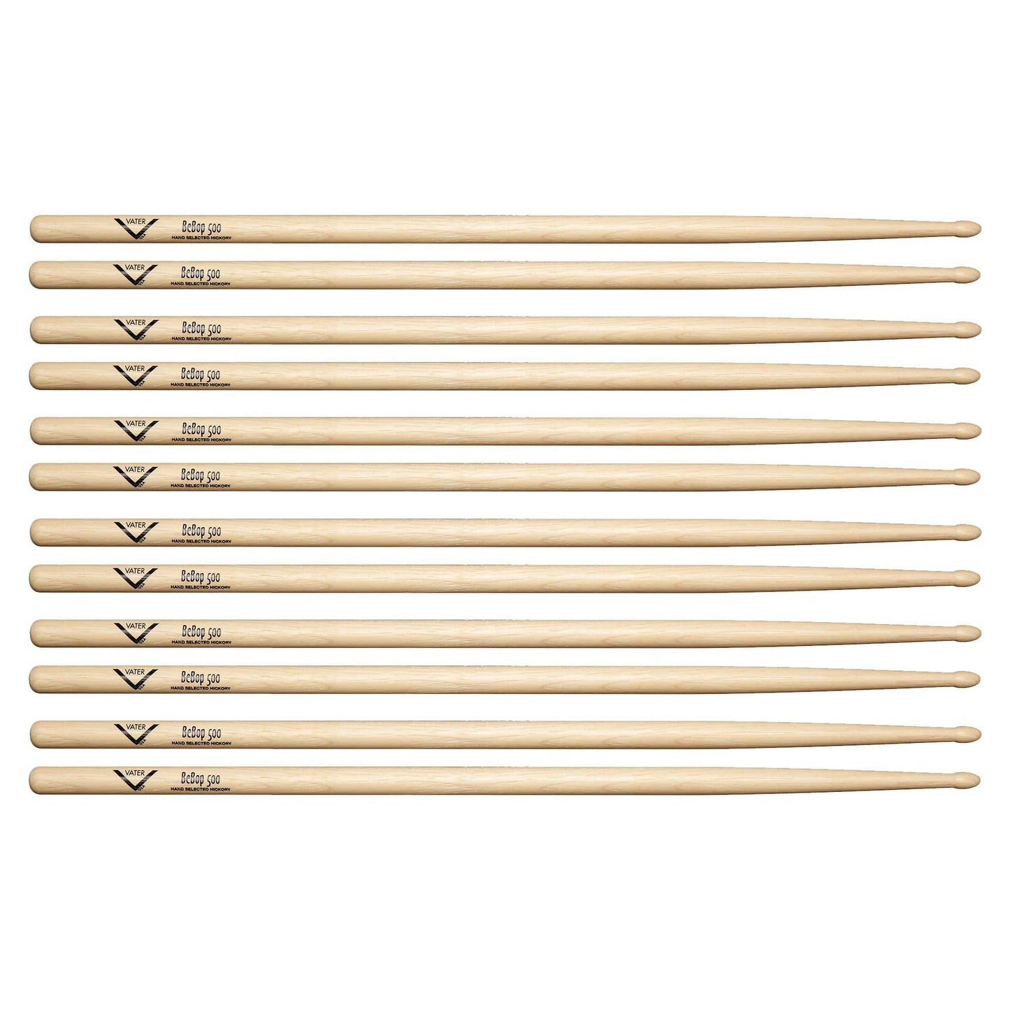Vater BeBop 500 Drum Sticks (6 Pair Bundle) Drums and Percussion / Parts and Accessories / Drum Sticks and Mallets