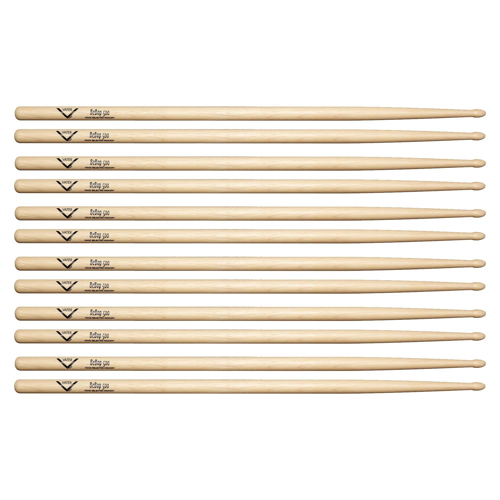 Vater BeBop 500 Drum Sticks (6 Pair Bundle) Drums and Percussion / Parts and Accessories / Drum Sticks and Mallets
