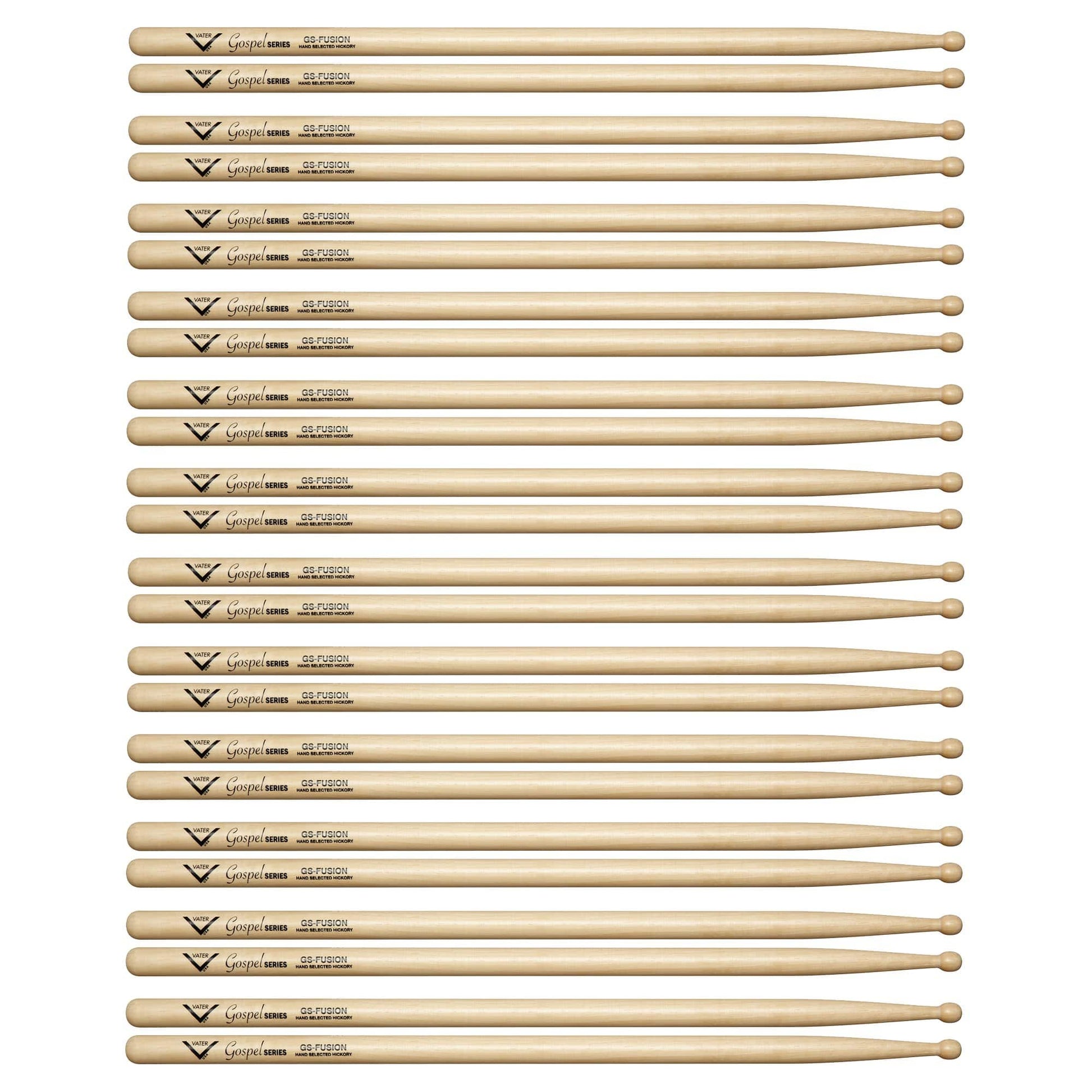 Vater Gospel Fusion Wood Tip Drum Sticks (12 Pair Bundle) Drums and Percussion / Parts and Accessories / Drum Sticks and Mallets
