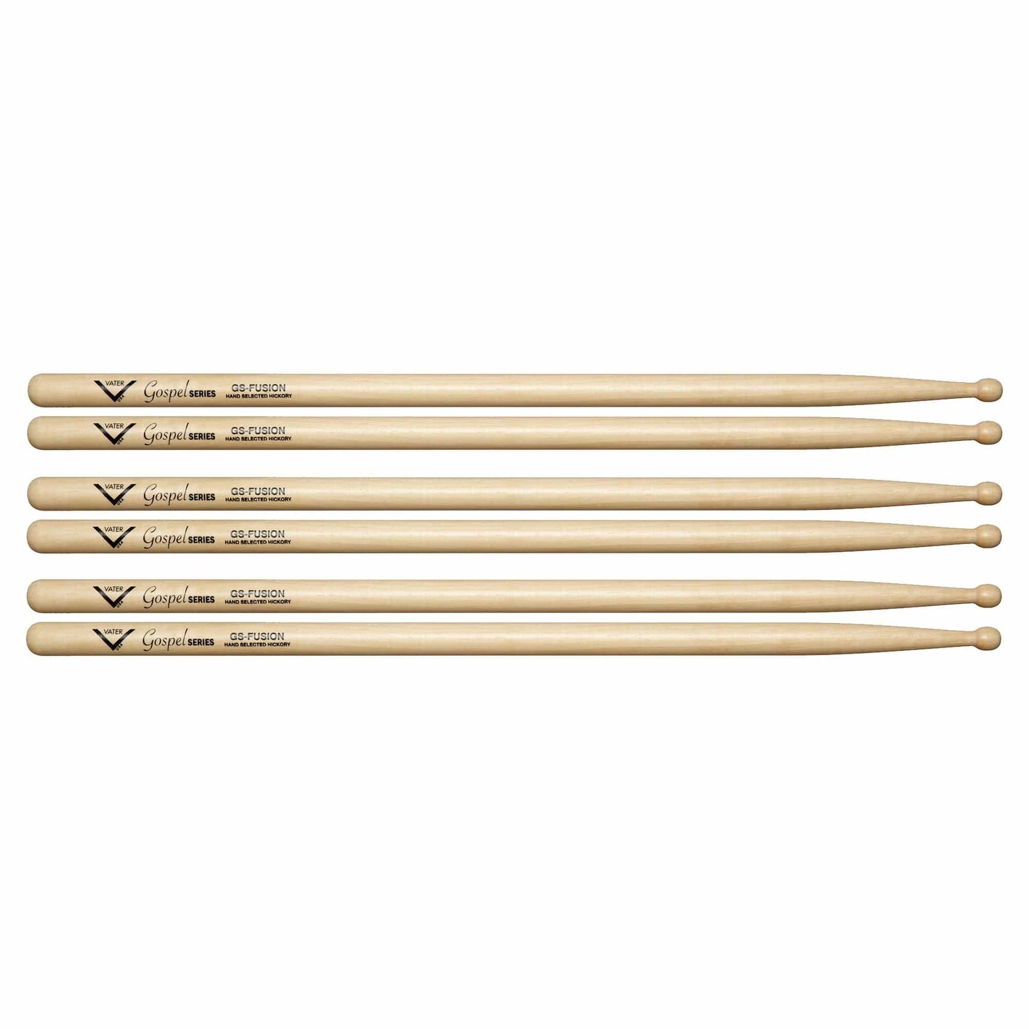 Vater Gospel Fusion Wood Tip Drum Sticks (3 Pair Bundle) Drums and Percussion / Parts and Accessories / Drum Sticks and Mallets