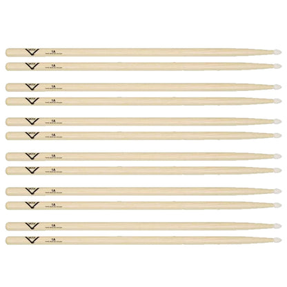 Vater Hickory 1A Nylon Tip Drum Sticks (6 Pair Bundle) Drums and Percussion / Parts and Accessories / Drum Sticks and Mallets