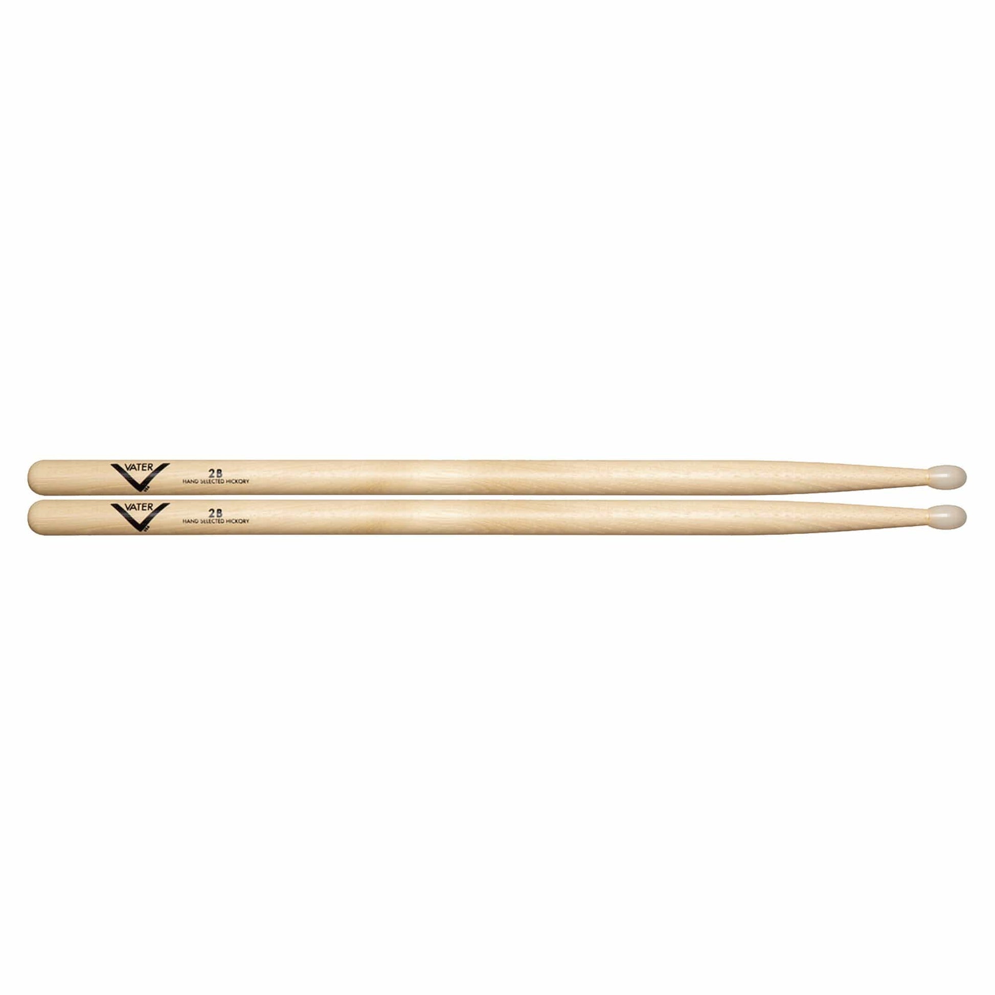 Vater Hickory 2B Nylon Tip Drum Sticks Drums and Percussion / Parts and Accessories / Drum Sticks and Mallets