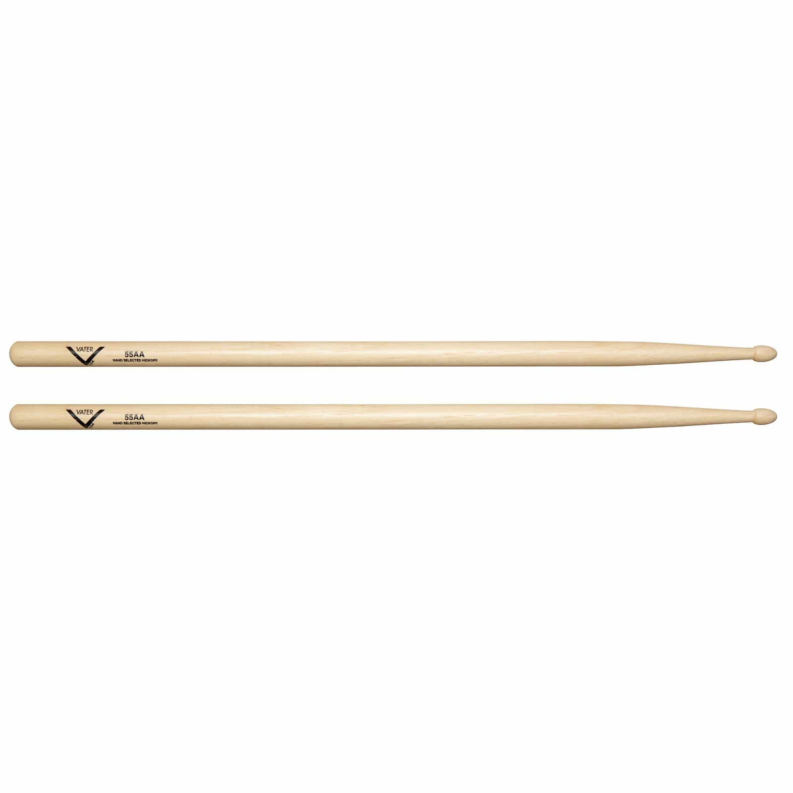 Vater Hickory 55AA Wood Tip Drum Sticks Drums and Percussion / Parts and Accessories / Drum Sticks and Mallets