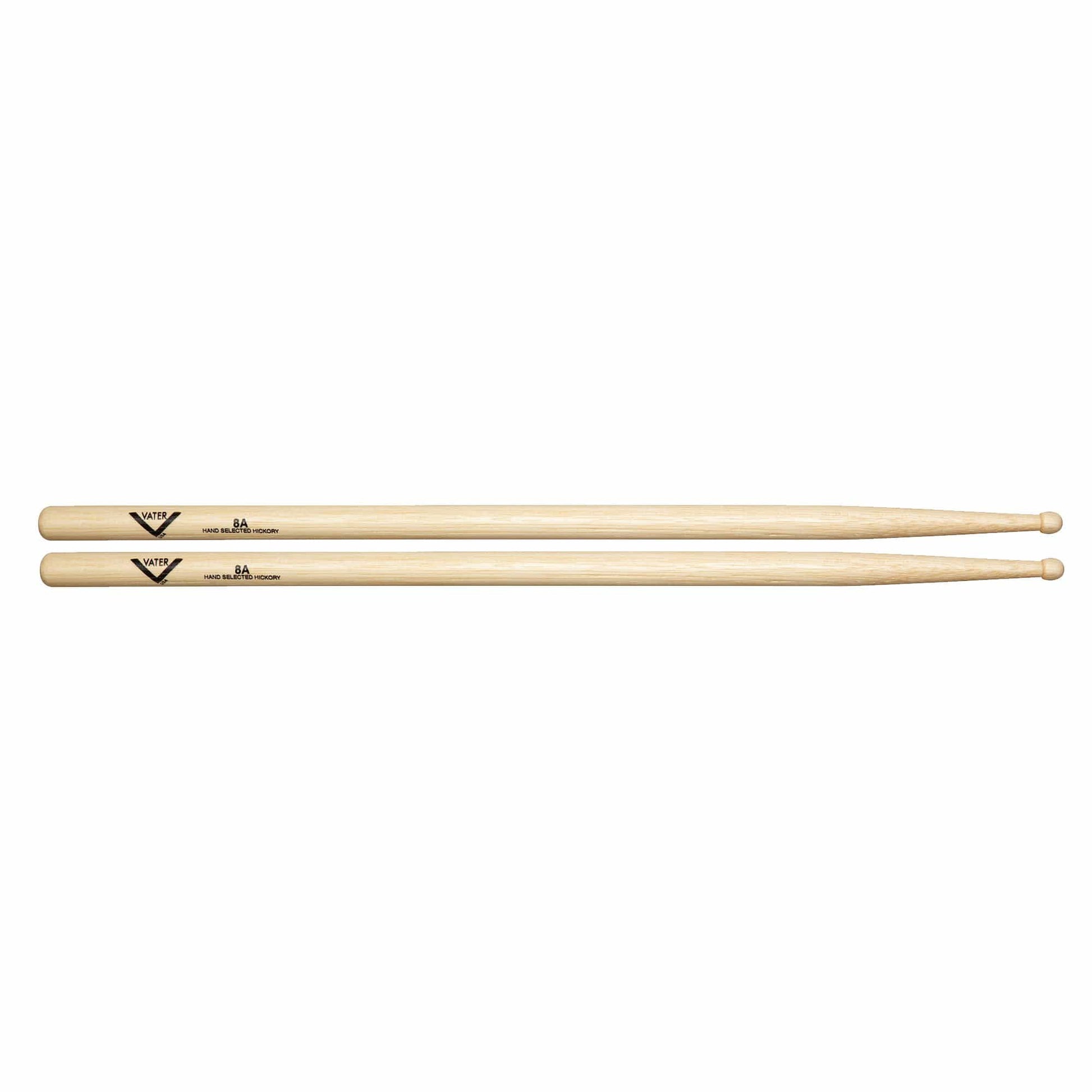 Vater Hickory 8A Wood Tip Drum Sticks Drums and Percussion / Parts and Accessories / Drum Sticks and Mallets