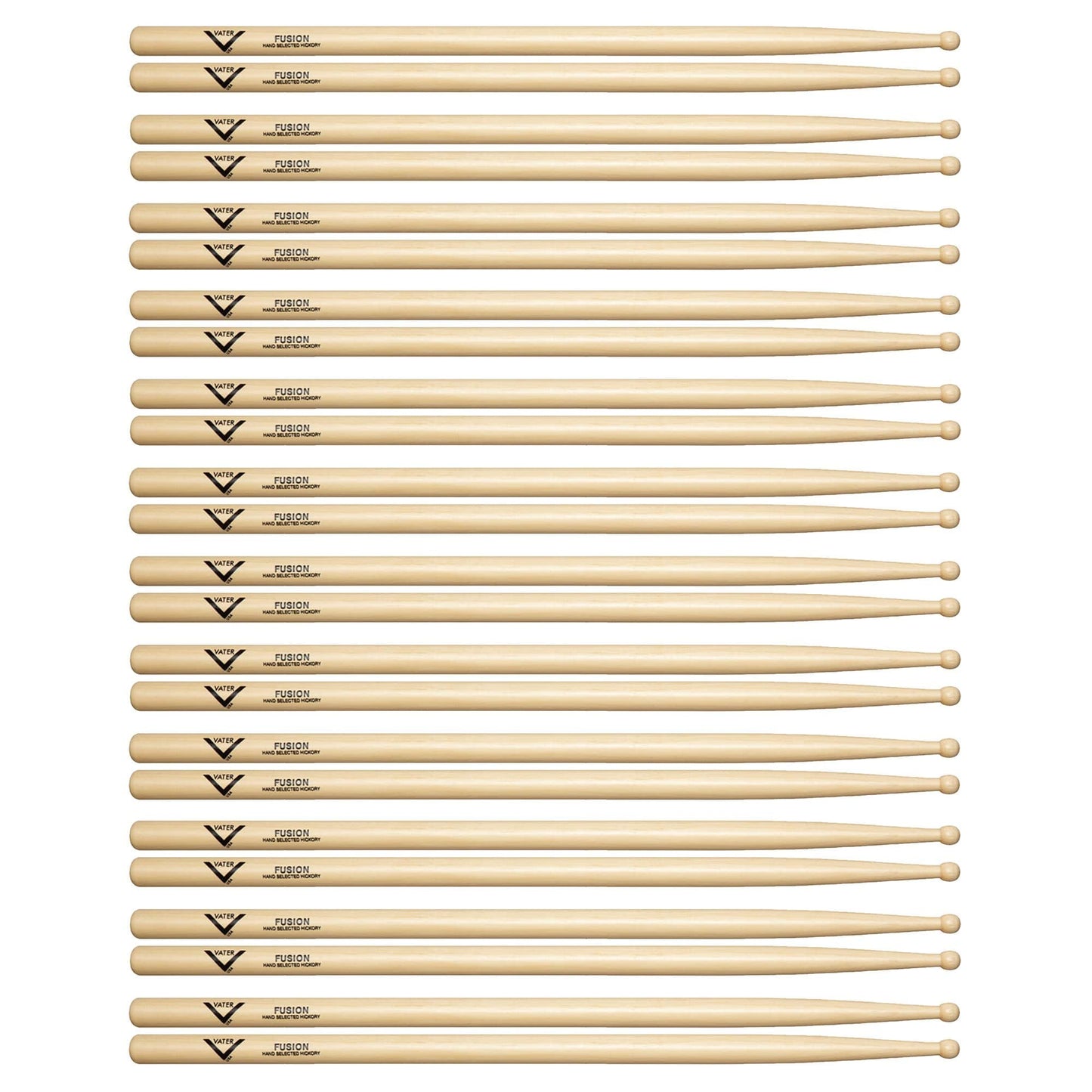 Vater Hickory Fusion Wood Tip Drum Sticks (12 Pair Bundle) Drums and Percussion / Parts and Accessories / Drum Sticks and Mallets