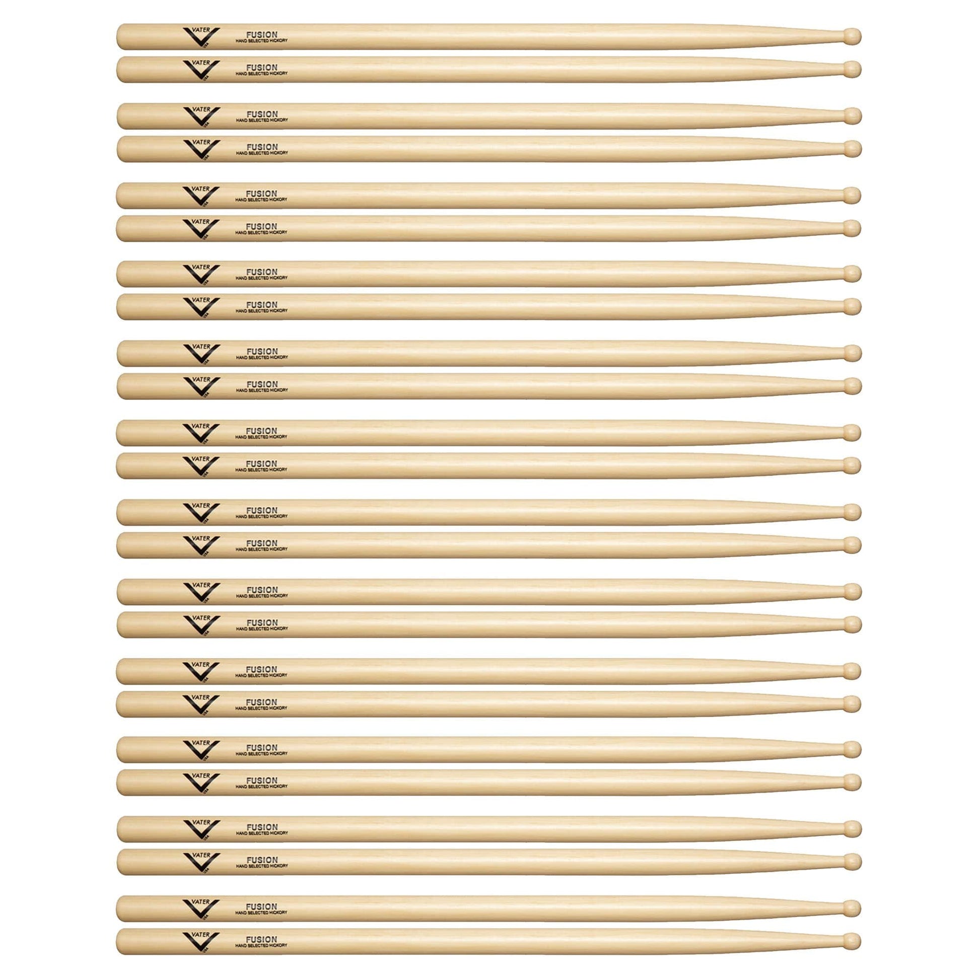 Vater Hickory Fusion Wood Tip Drum Sticks (12 Pair Bundle) Drums and Percussion / Parts and Accessories / Drum Sticks and Mallets