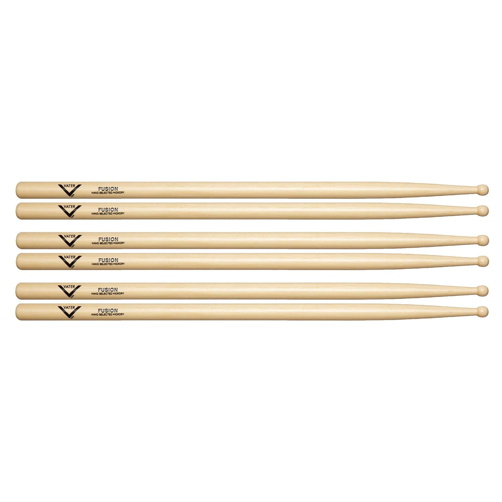 Vater Hickory Fusion Wood Tip Drum Sticks (3 Pair Bundle) Drums and Percussion / Parts and Accessories / Drum Sticks and Mallets