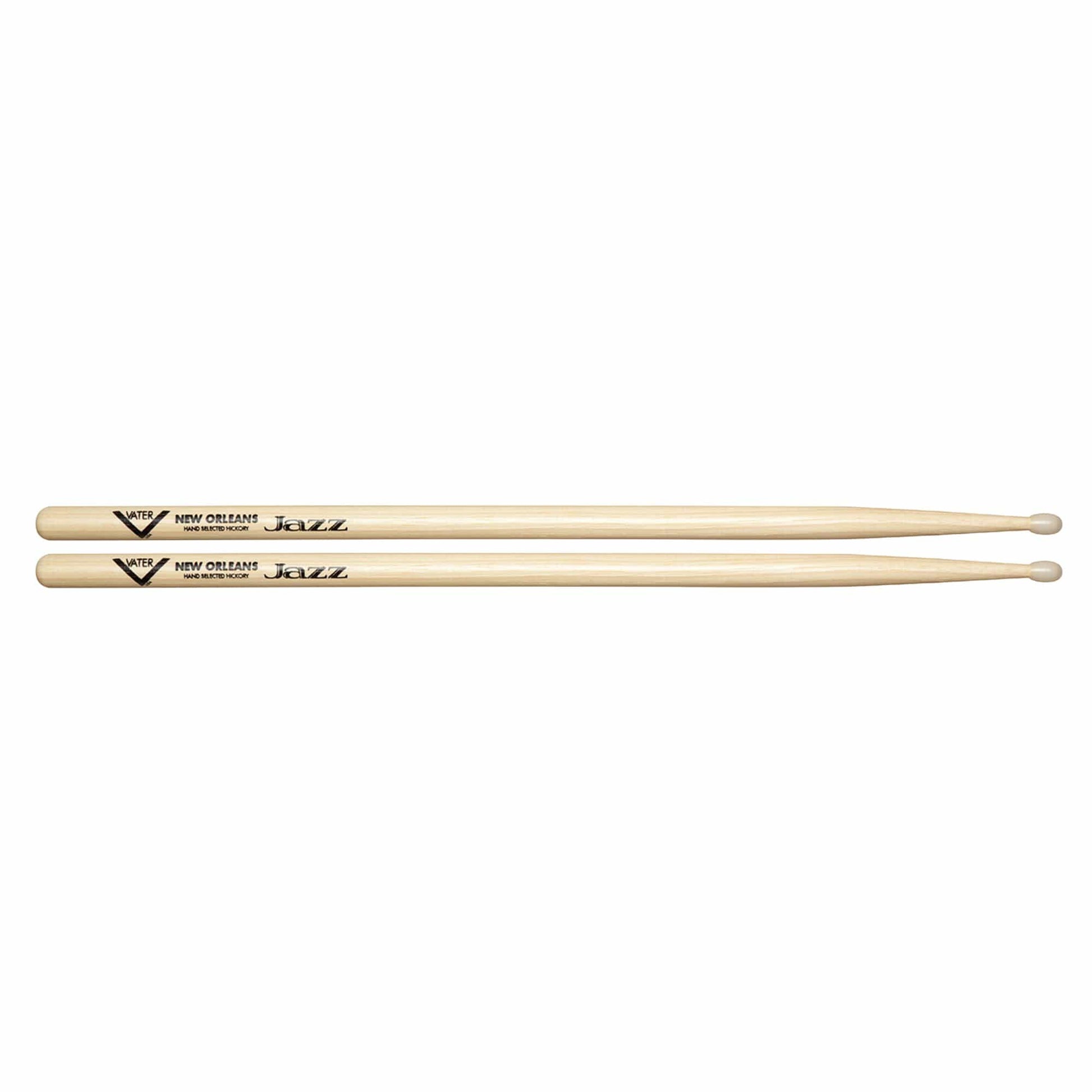 Vater Hickory New Orleans Jazz Nylon Tip Drum Sticks Drums and Percussion / Parts and Accessories / Drum Sticks and Mallets