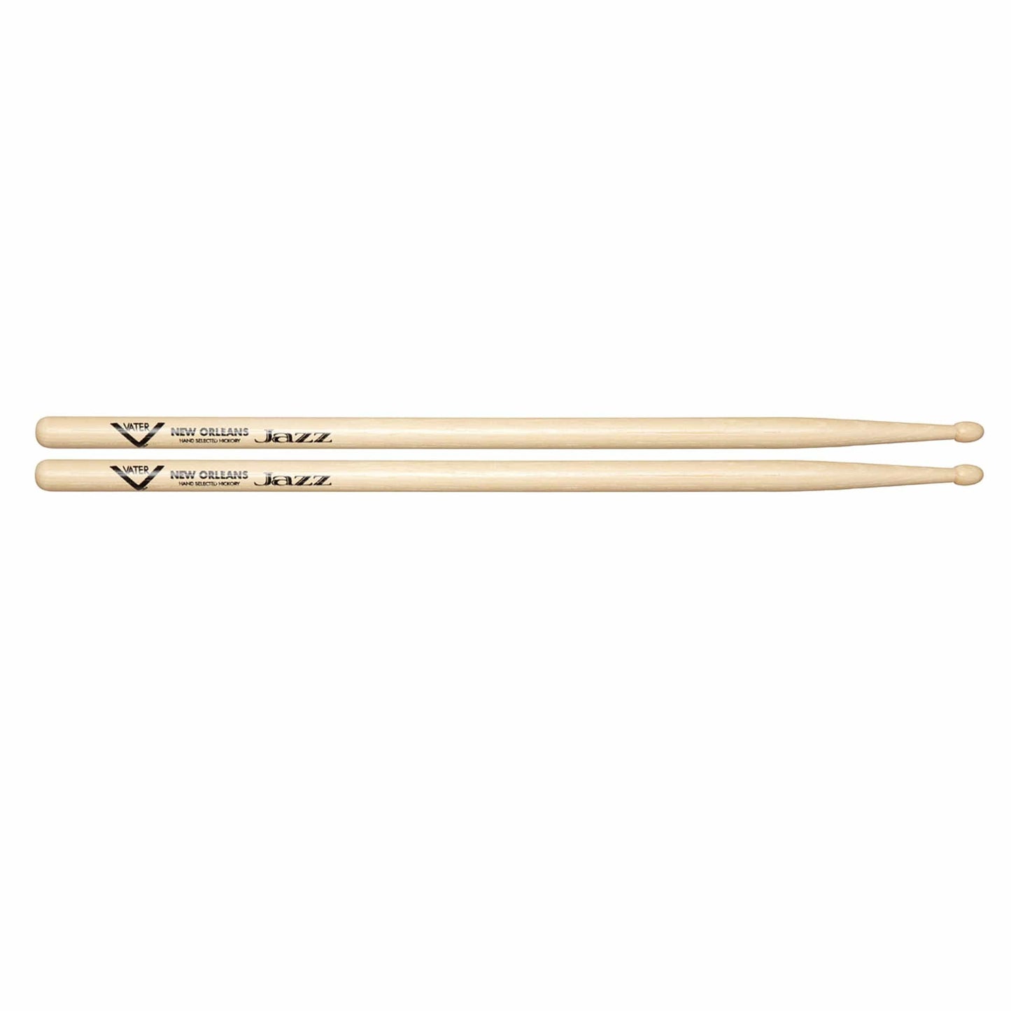 Vater Hickory New Orleans Jazz Wood Tip Drum Sticks Drums and Percussion / Parts and Accessories / Drum Sticks and Mallets