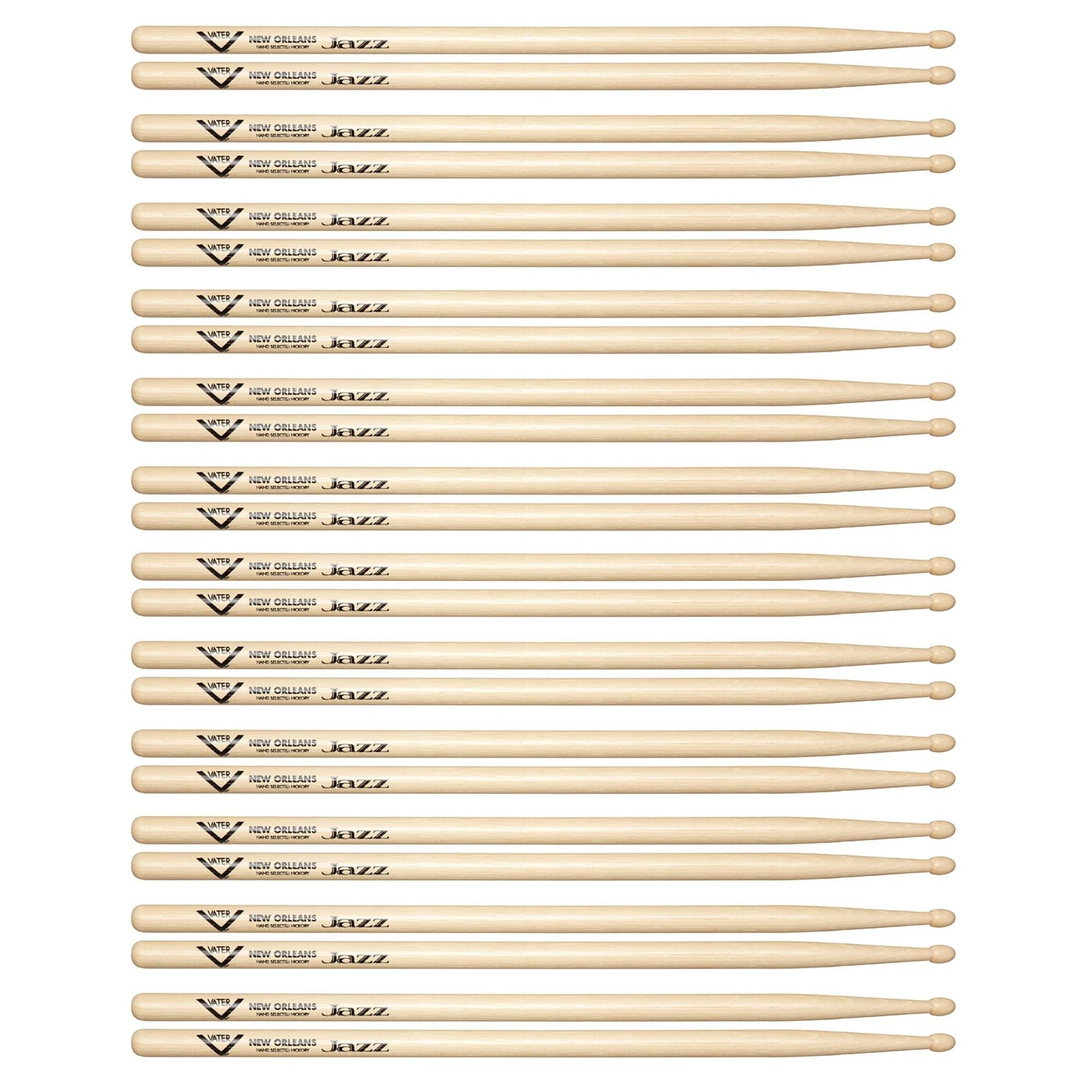 Vater Hickory Power 5A Wood Tip Drum Sticks (12 Pair Bundle) Drums and Percussion / Parts and Accessories / Drum Sticks and Mallets