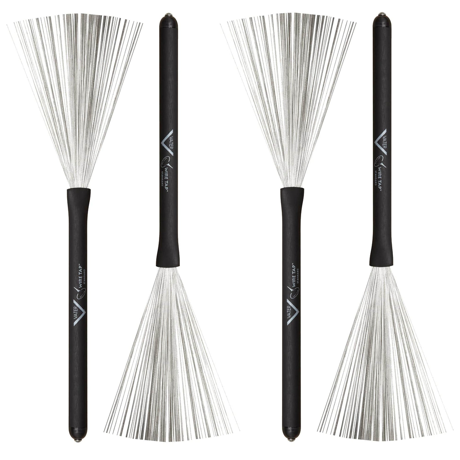 Vater Wire Tap Standard Brushes (2 Pair Bundle) Drums and Percussion / Parts and Accessories / Drum Sticks and Mallets