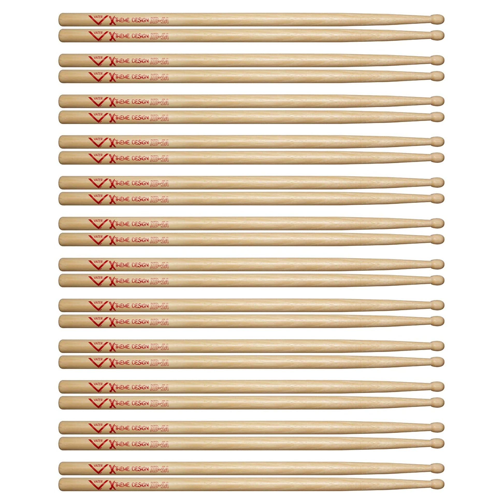 Vater Xtreme Design 5A Wood Tip Drum Sticks (12 Pair Bundle) Drums and Percussion / Parts and Accessories / Drum Sticks and Mallets