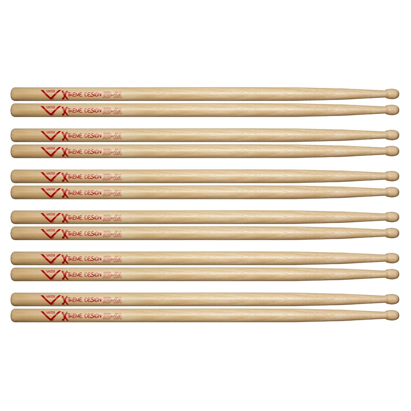 Vater Xtreme Design 5A Wood Tip Drum Sticks (6 Pair Bundle) Drums and Percussion / Parts and Accessories / Drum Sticks and Mallets